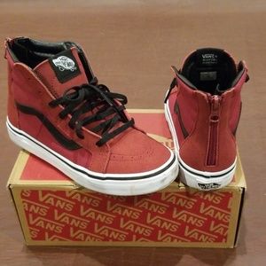 Vans SK8-Hi Tibetan Red Shoes in Size 4 Youth